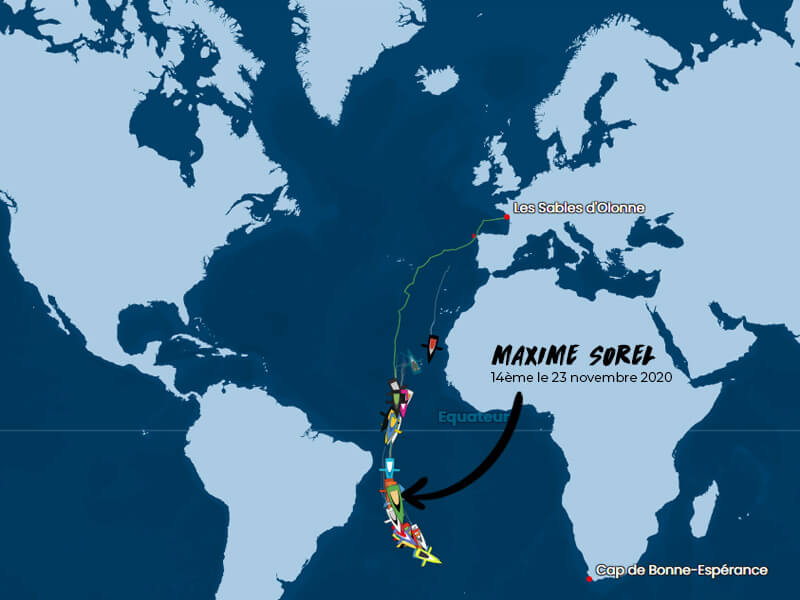 classement Vendée Globe 23 novembre 2020