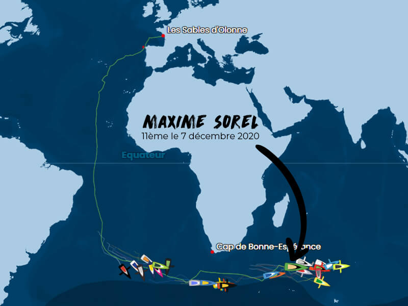 classement Vendée Globe 7 décembre 2020