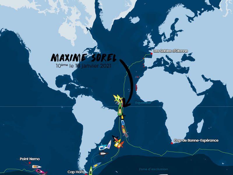 classement Vendée Globe 18 janvier 2021