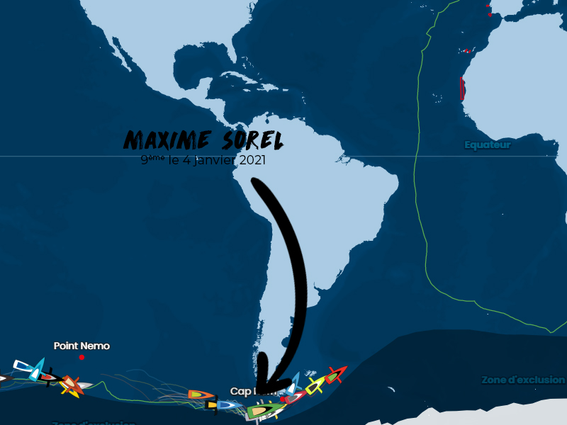 classement Vendée Globe 4 janvier 2021