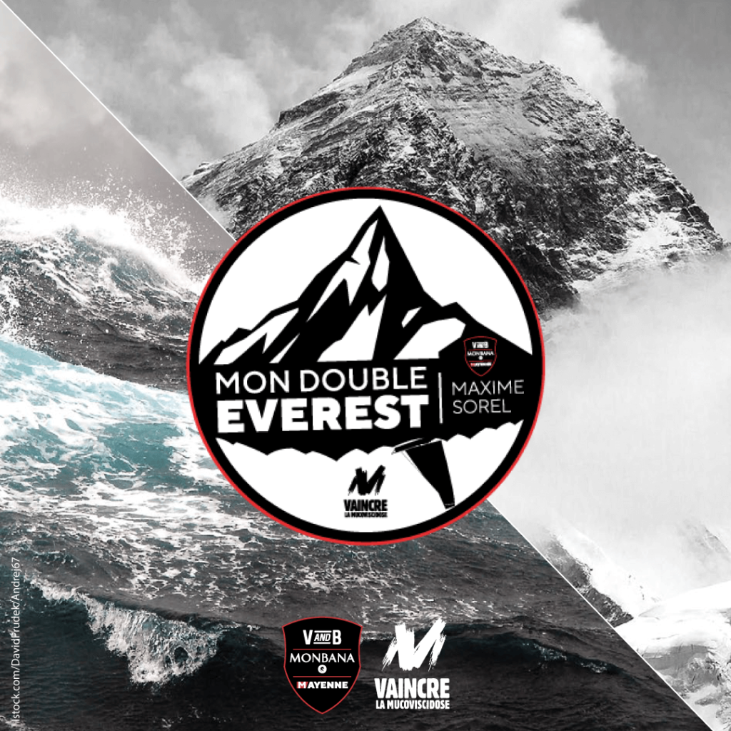 Logo mon double Everest Maxime Sorel V and B