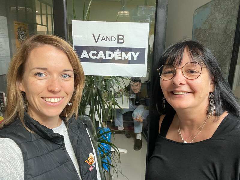 Marie Assistante de Formation V and B et Sandrine - Duoday 2022