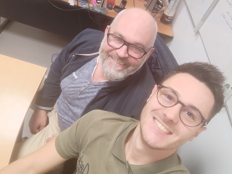 Thibaud Coordinateur travaux - Dessinateur V and B et Lorenzo - Duoday 2022